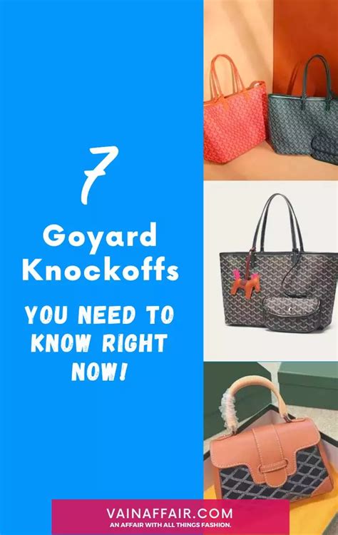 goyard knock off dupes